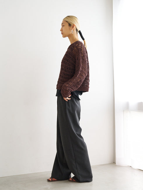 LINEN MIX PAJAMA PT /Y251-31012